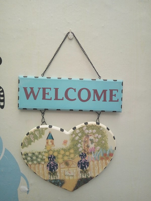 Bảng welcome lâu đài